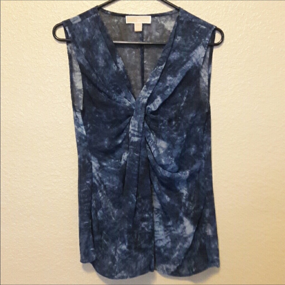 Michael Kerschen blue sheer tank sz. M